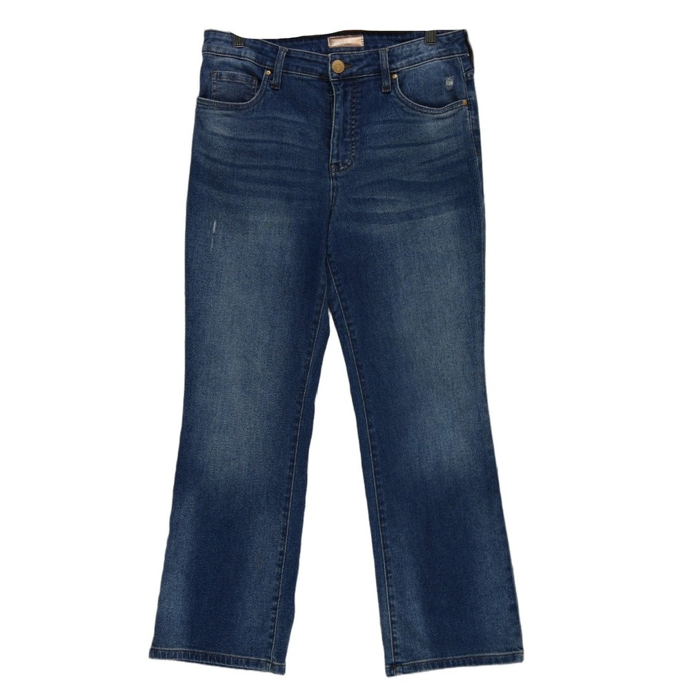 KUT from the Kloth Kelsey Jeans Women's Size 8 Blue Fab Ab High Rise Ankle Flare